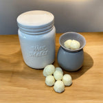 Hand Finished Ceramic Wax Melt Jar with Silicone Seal Lid Soulful Candles Uk