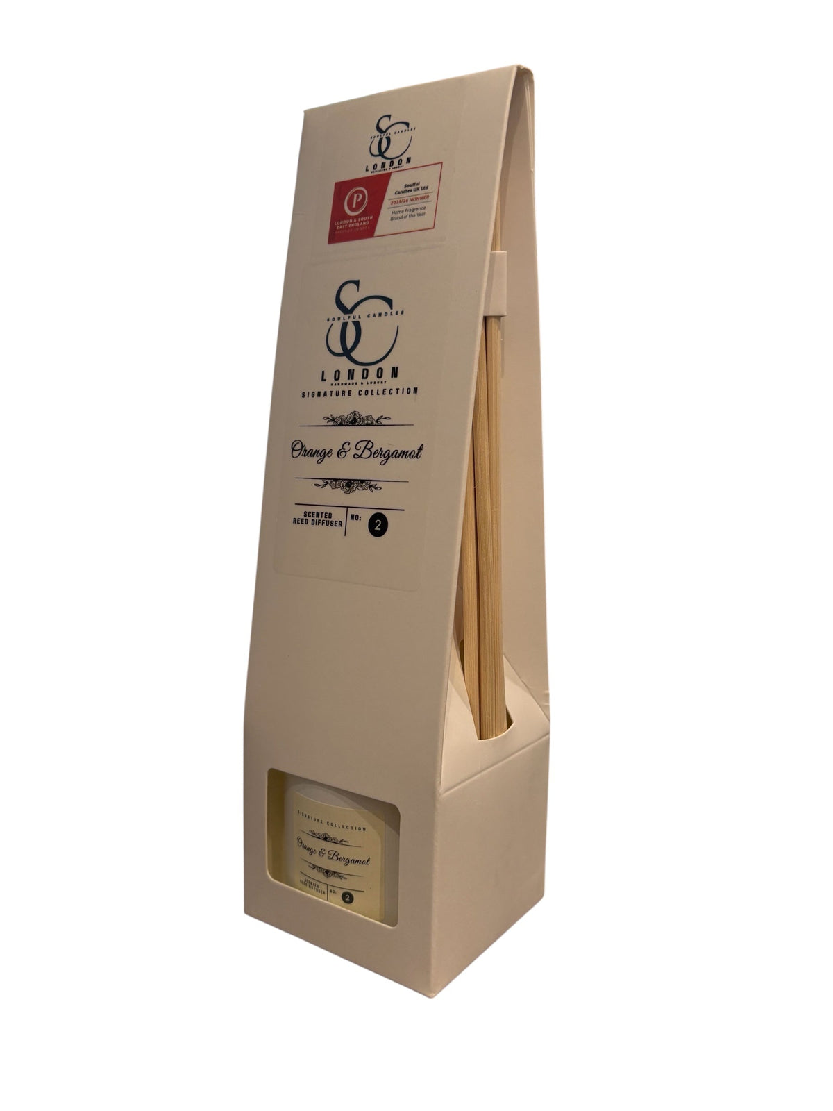 Orange & Bergamot Reed Diffuser (100ml) – Bright, Long‑Lasting Citrus Soulful Candles Uk