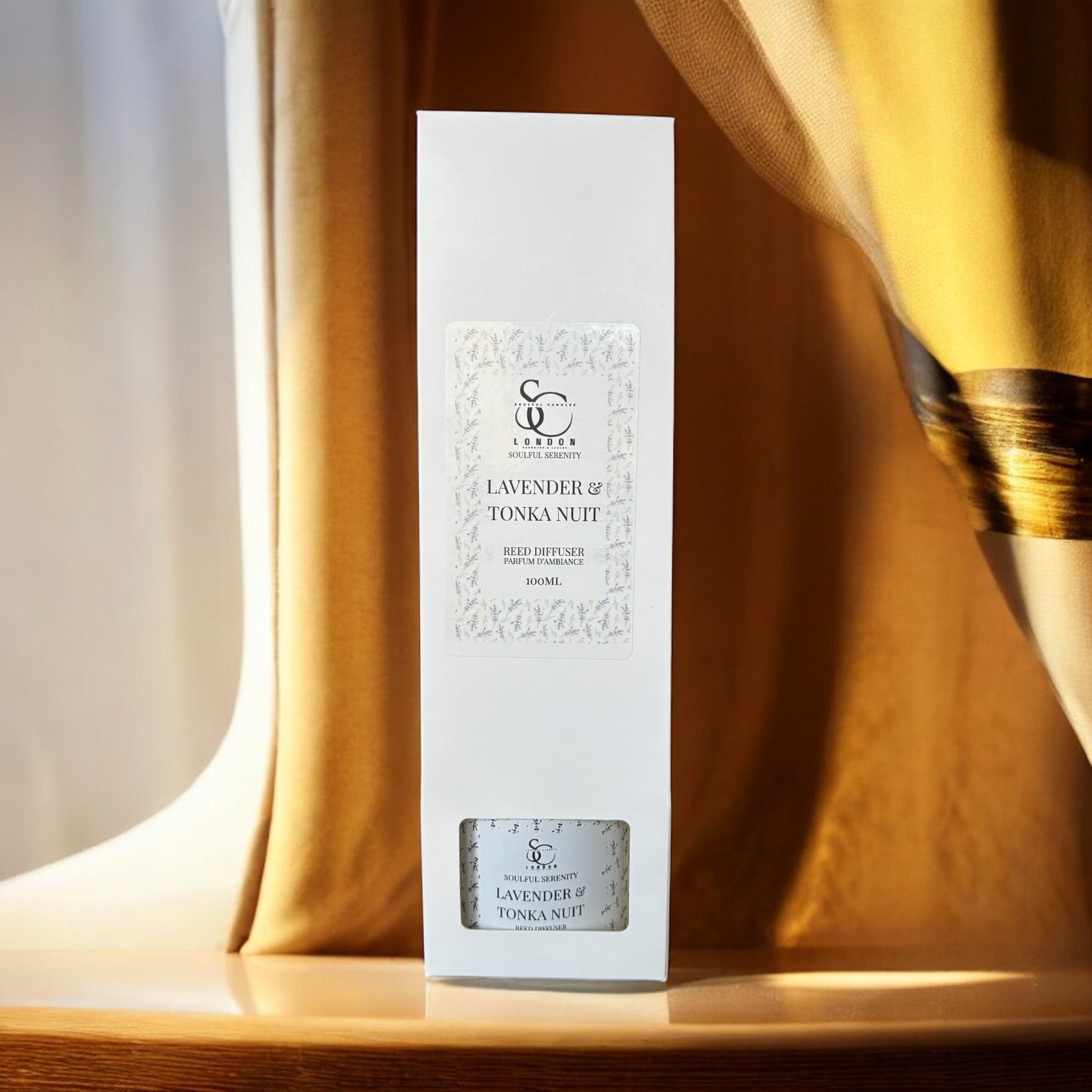Soulful Serenity Range – Lavender & Tonka Nuit 100ml Reed Diffuser Soulful Candles Uk