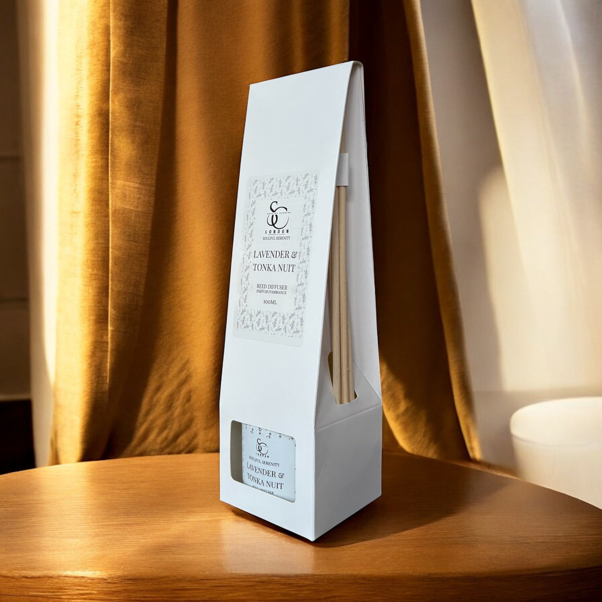Soulful Serenity Range – Lavender & Tonka Nuit 100ml Reed Diffuser Soulful Candles Uk