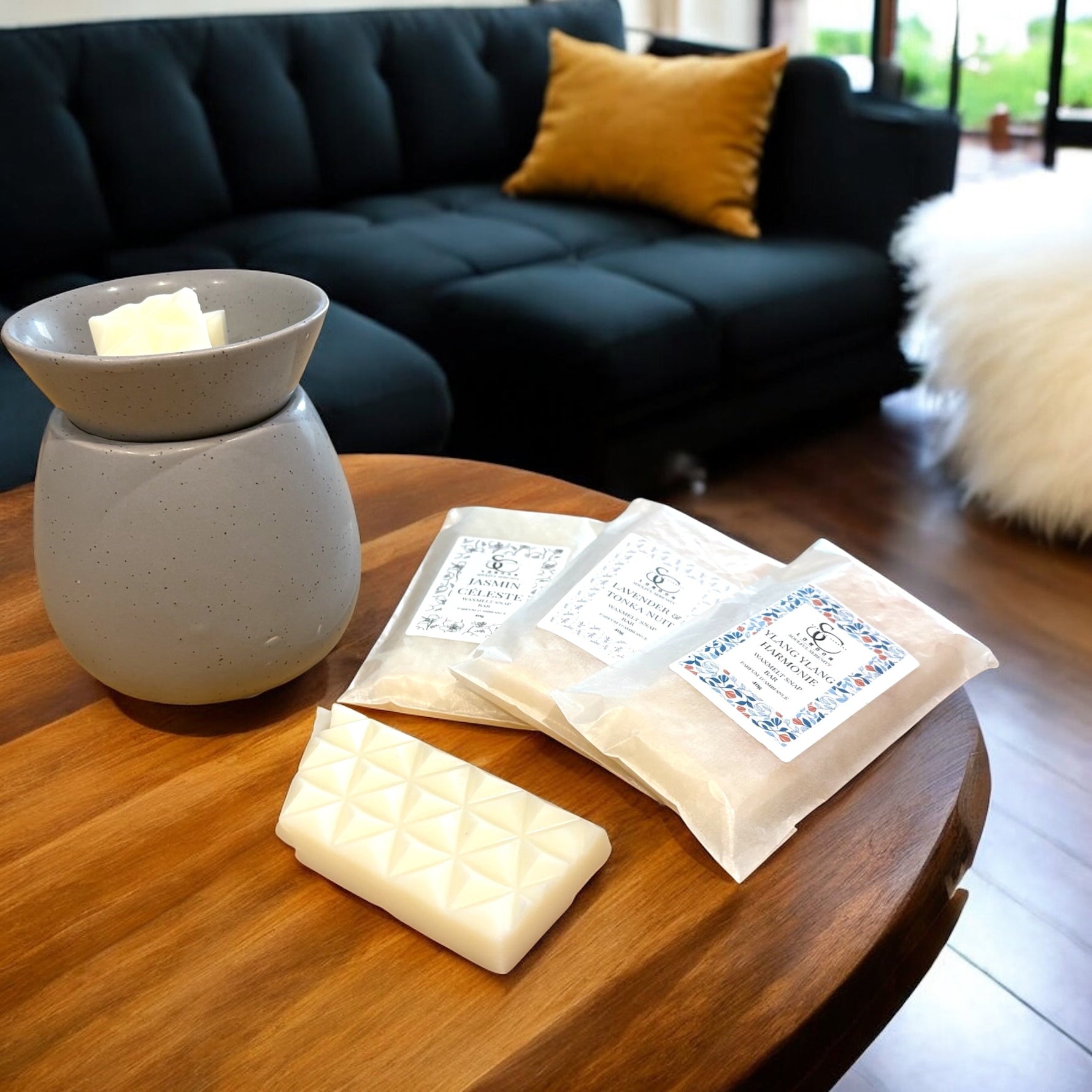 Ylang Ylang Harmonie Wax Melt Snap Bar (40g) – Soulful Serenity Range Soulful Candles Uk