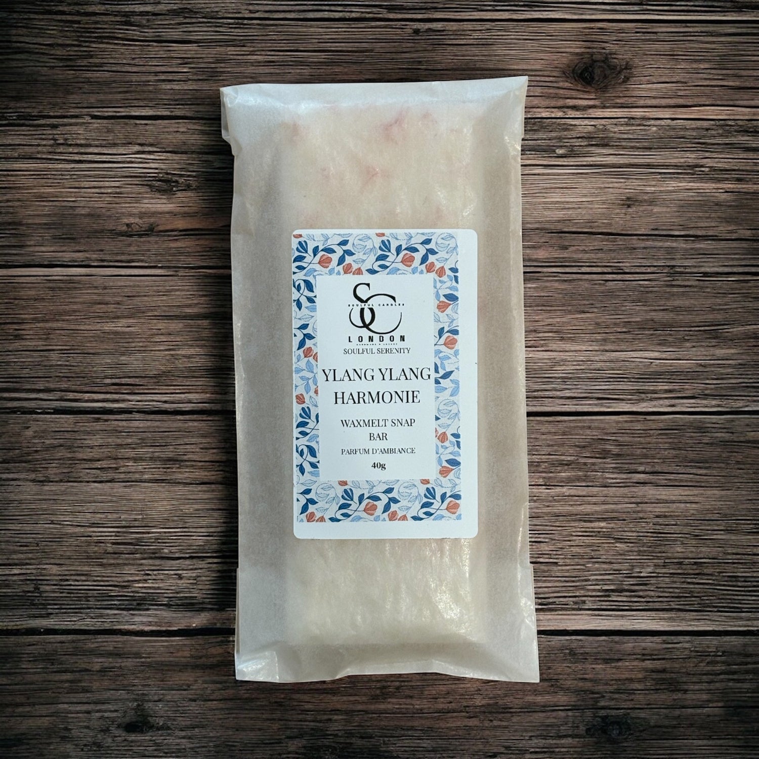 Ylang Ylang Harmonie Wax Melt Snap Bar (40g) – Soulful Serenity Range Soulful Candles Uk