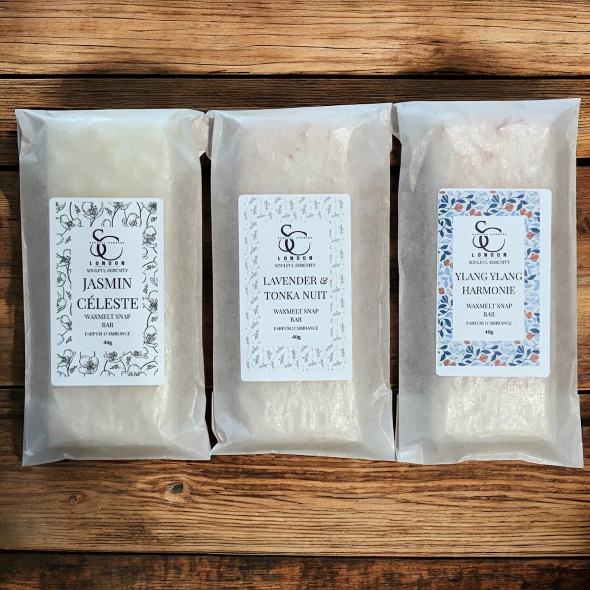 Jasmin Celeste Wax Melt Snap Bar (40g) – Soulful Serenity Range Soulful Candles Uk