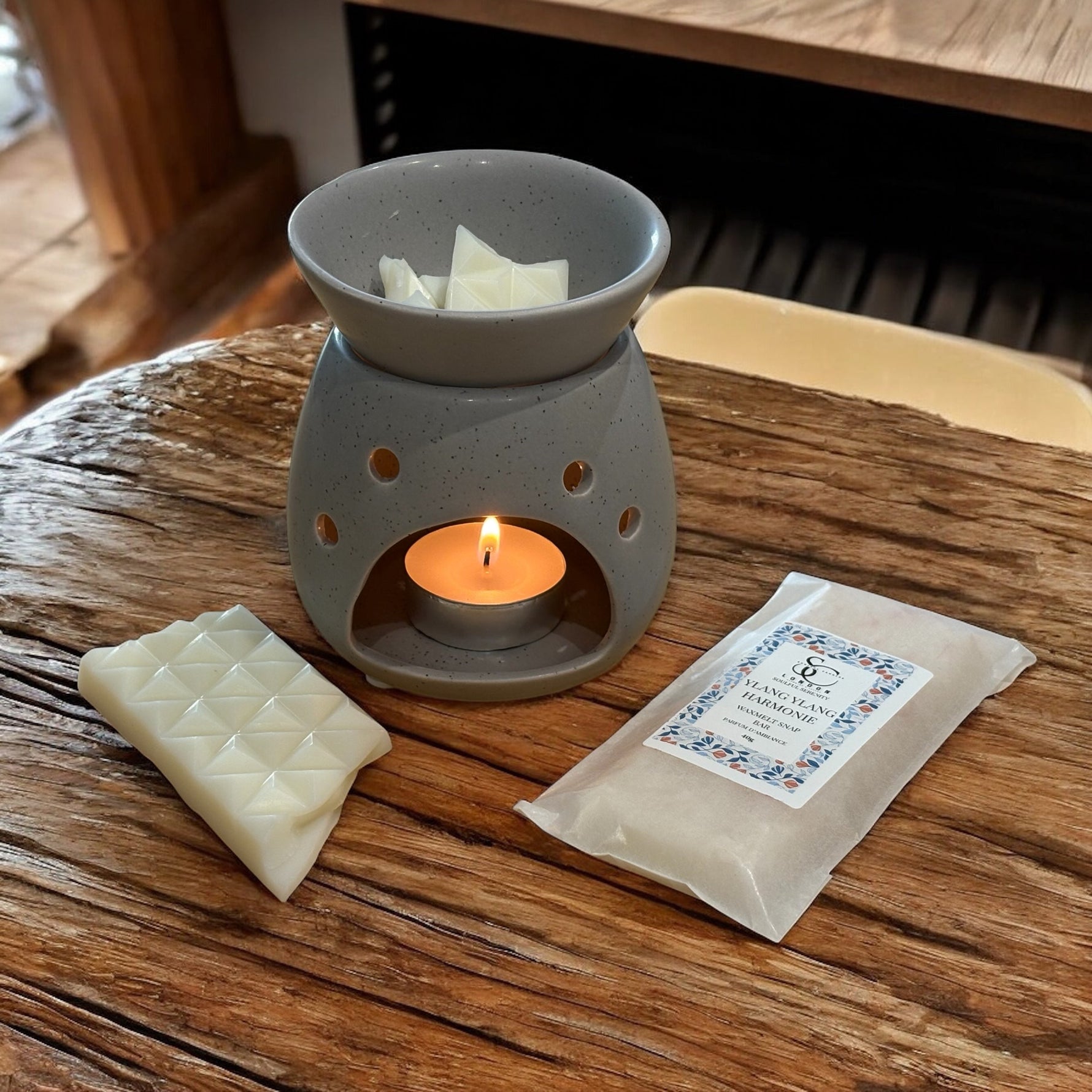 Ylang Ylang Harmonie Wax Melt Snap Bar (40g) – Soulful Serenity Range Soulful Candles Uk