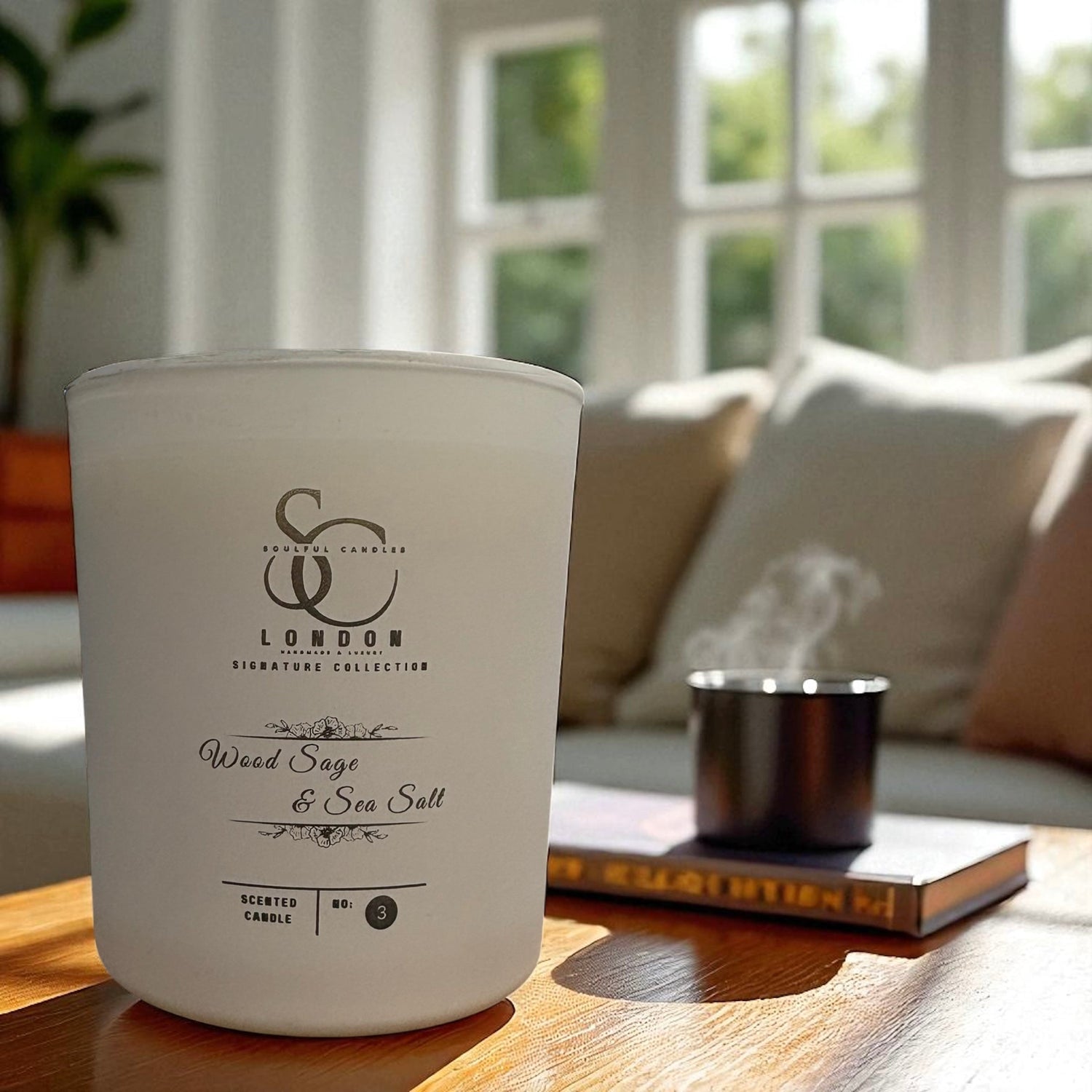 Wood Sage & Sea Salt: Inspired by coastal breezes, the freshness of sage with the crispness of sea salt. Soulful Candles Uk