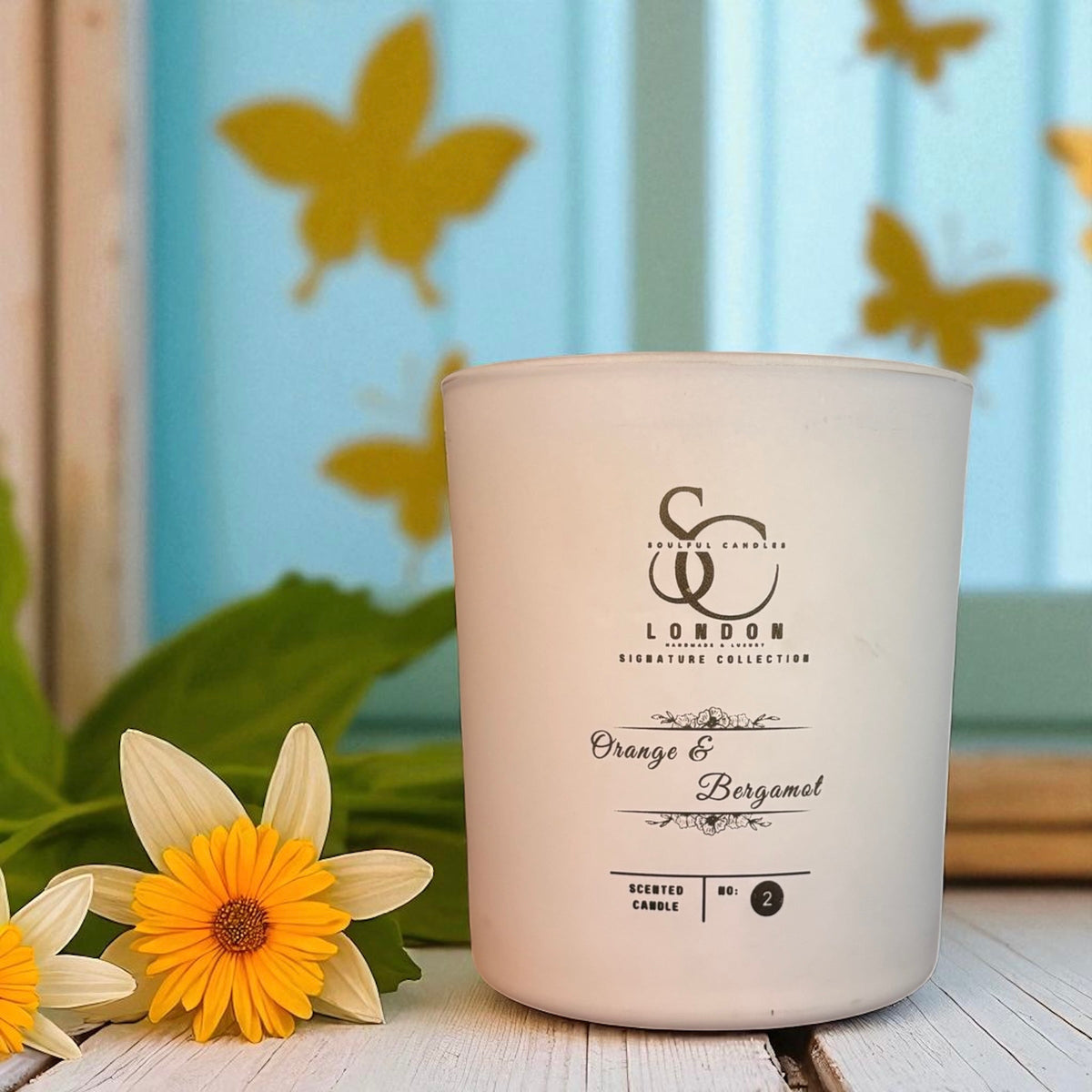 Orange & Bergamot: An uplifting blend of vibrant orange and tangy bergamot. Soulful Candles Uk