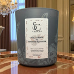 Soft Amber & Cotton Blossom – 30cl Odour Neutralising Candle Soulful Candles Uk