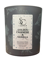 Golden Cashmere & Vanilla – 30cl Odour Neutralising Candle Soulful Candles Uk