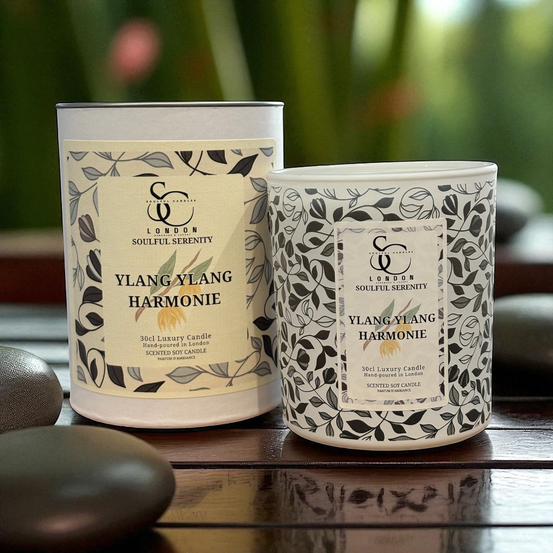 Ylang Ylang Harmonie – Soulful Serenity 30cl Soy Wax Therapy Candle Soulful Candles Uk