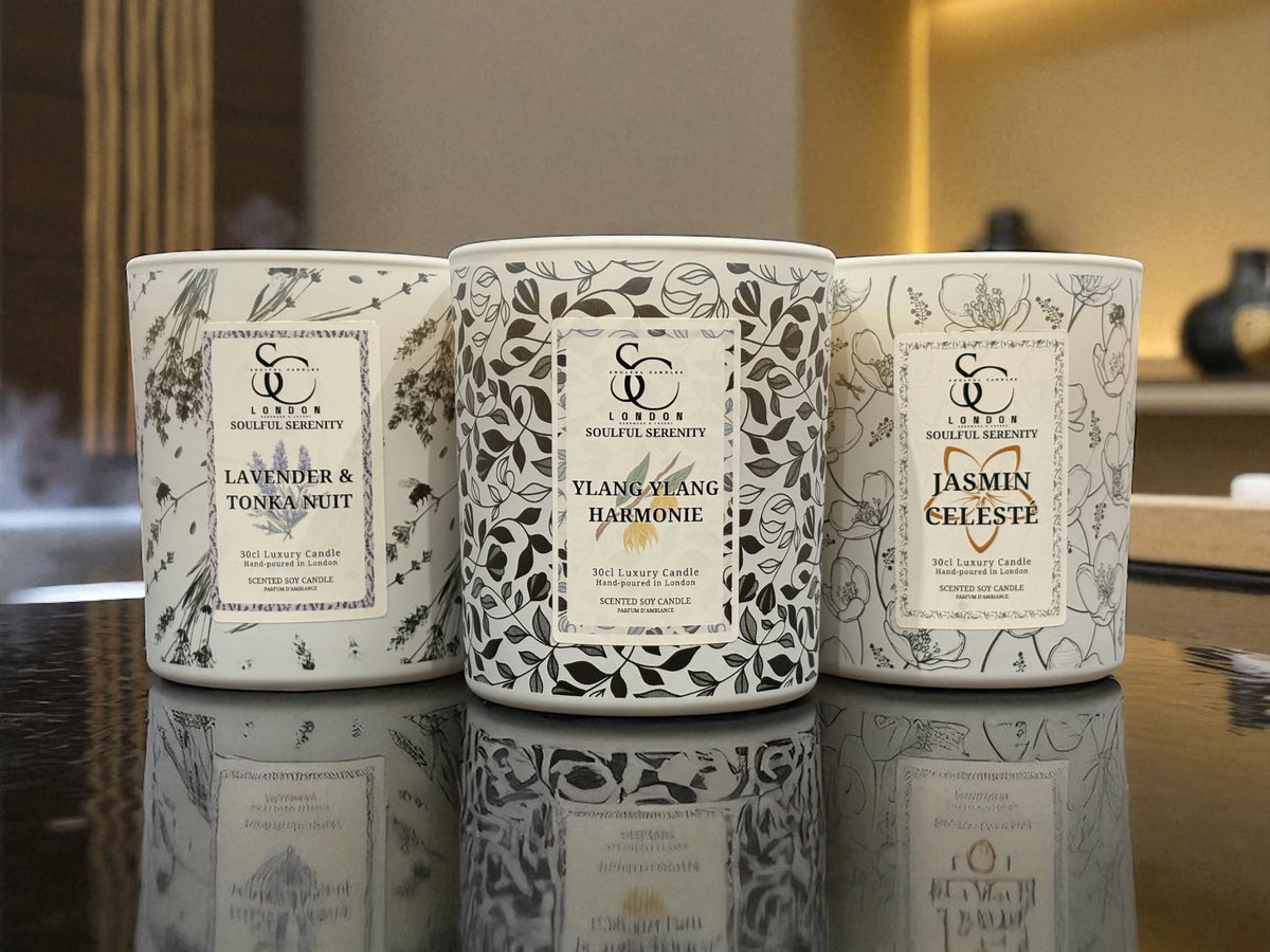Lavender & Tonka Candle (30cl) – Soulful Serenity | Luxury Soy Wax, 40–45 hr Burn Soulful Candles Uk