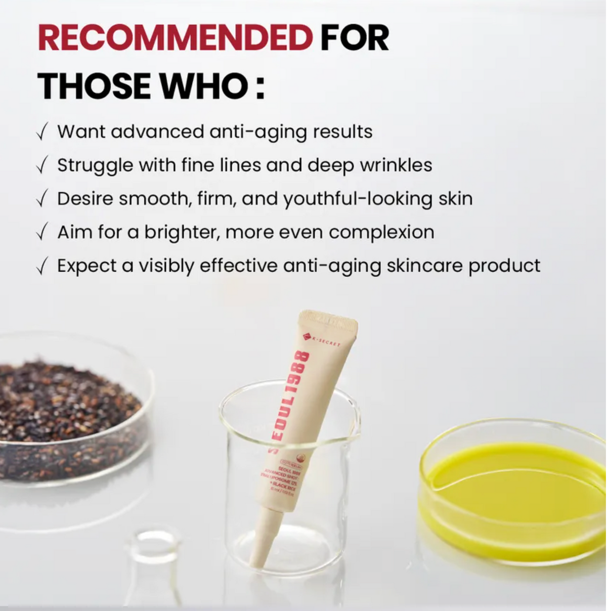 KSECRET - SEOUL 1988 Advanced Shot : Retinal Liposome 12% + Black Rice K Secrect