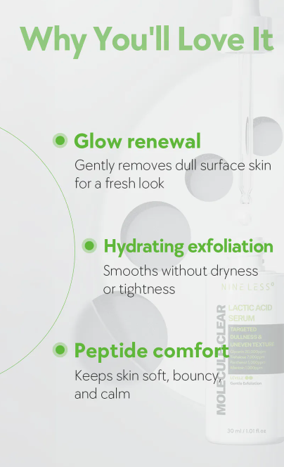 NINELESS - Molecule-Clear Lactic Acid Serum NINELESS
