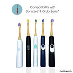 Soniboo - Bamboo Electric Toothbrush Heads Compatible with Sonicare* | Deep Clean 4PK Multi booheads