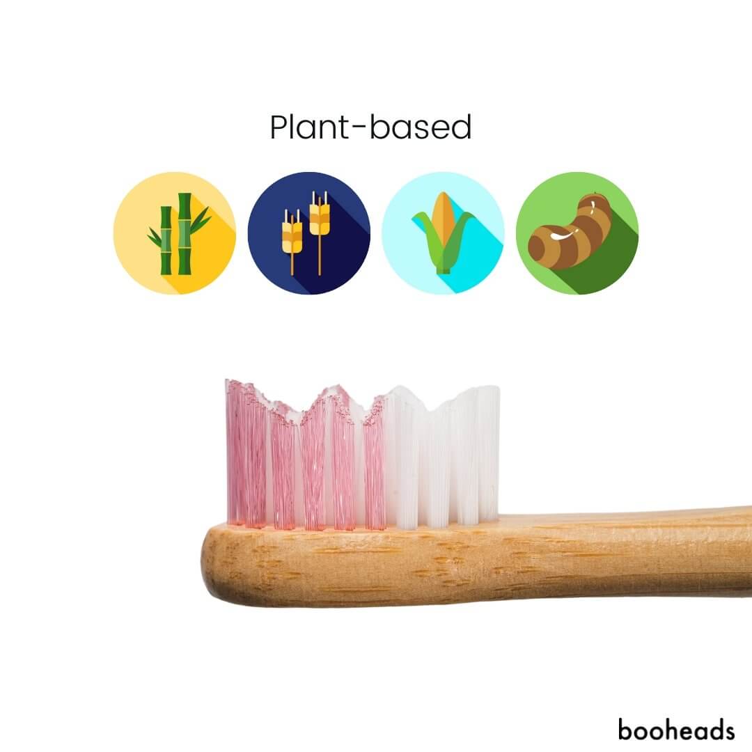 Soniboo - Bamboo Electric Toothbrush Heads Compatible with Sonicare* | Deep Clean 4PK PINK EDITION booheads