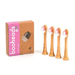 Soniboo - Bamboo Electric Toothbrush Heads Compatible with Sonicare* | Deep Clean 4PK PINK EDITION booheads