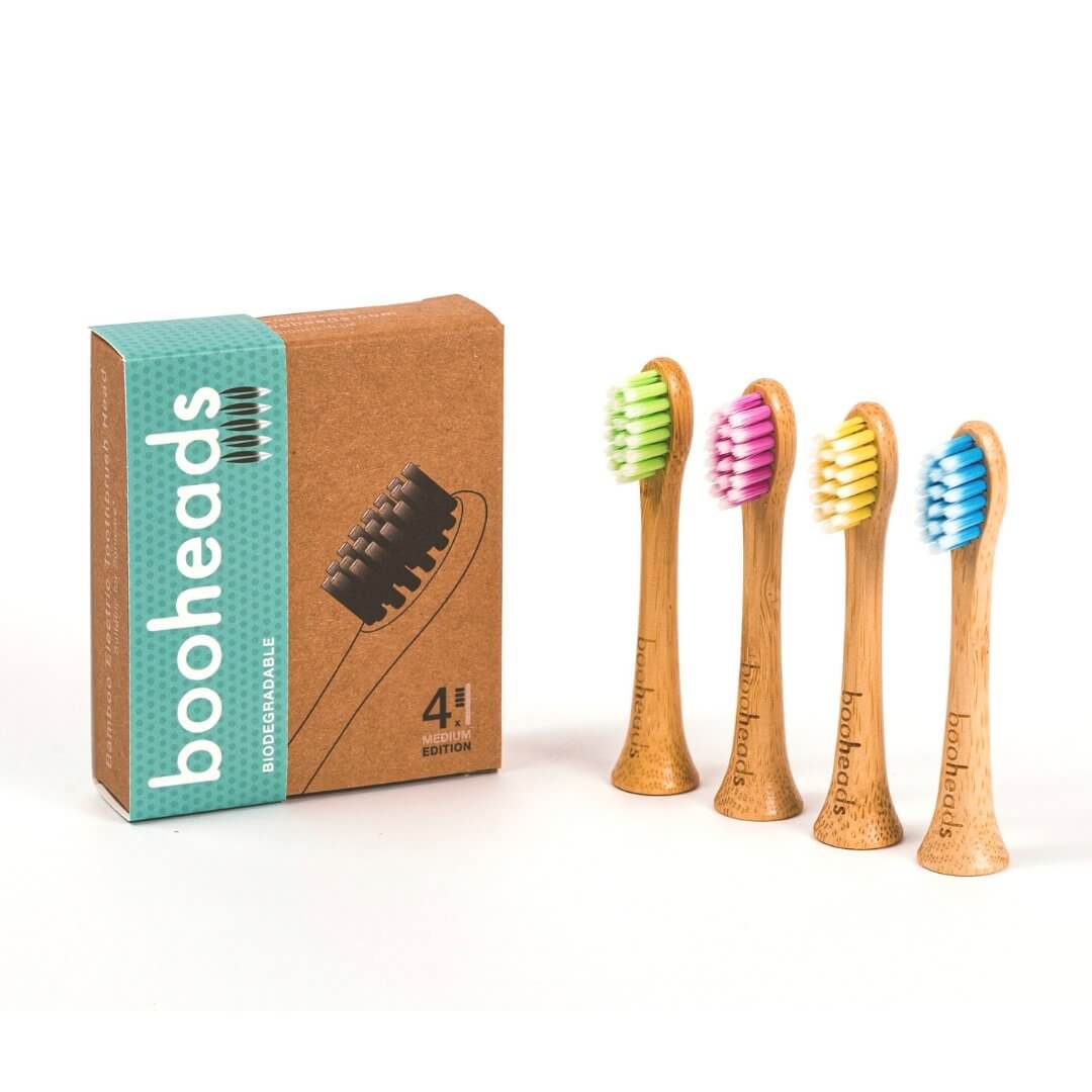 Bamboo Electric Toothbrush Heads Compatible with Sonicare* | Polish Clean 4PK Multi booheads