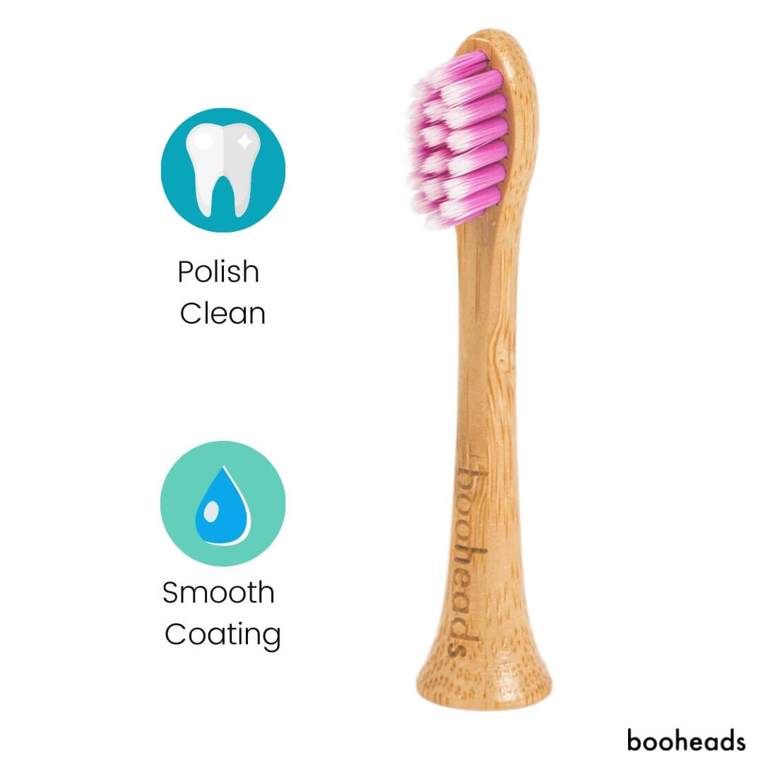 Bamboo Electric Toothbrush Heads Compatible with Sonicare* | Polish Clean 4PK Multi booheads