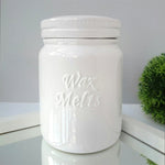 Hand Finished Ceramic Wax Melt Jar with Silicone Seal Lid Soulful Candles Uk
