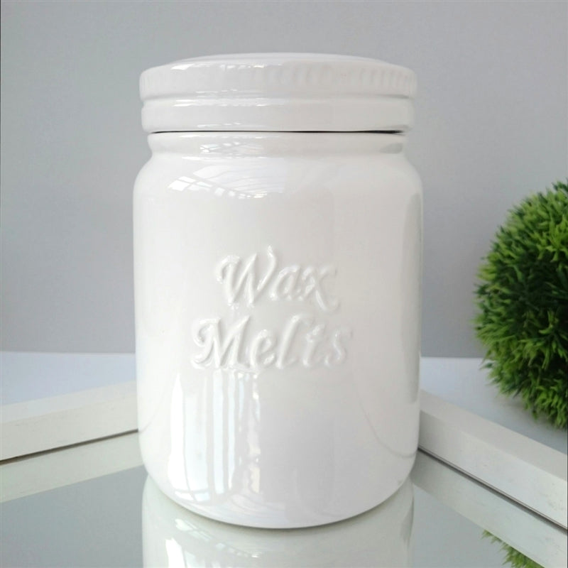 Hand Finished Ceramic Wax Melt Jar with Silicone Seal Lid Soulful Candles Uk