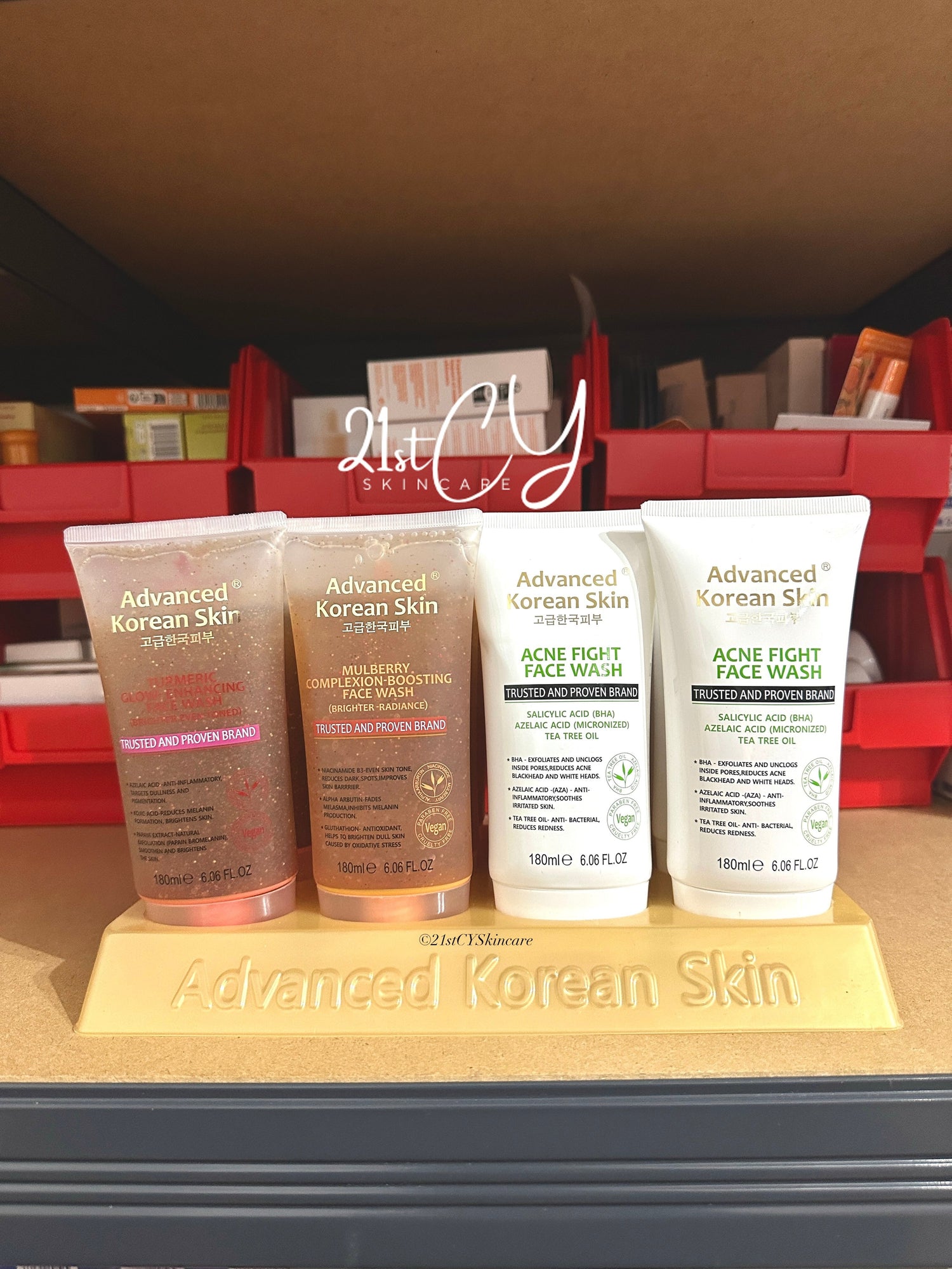 Advanced Korean Facial Wash | Tumeric | Mulberry | Acne | Face wash -180ml 21stCY Skincare