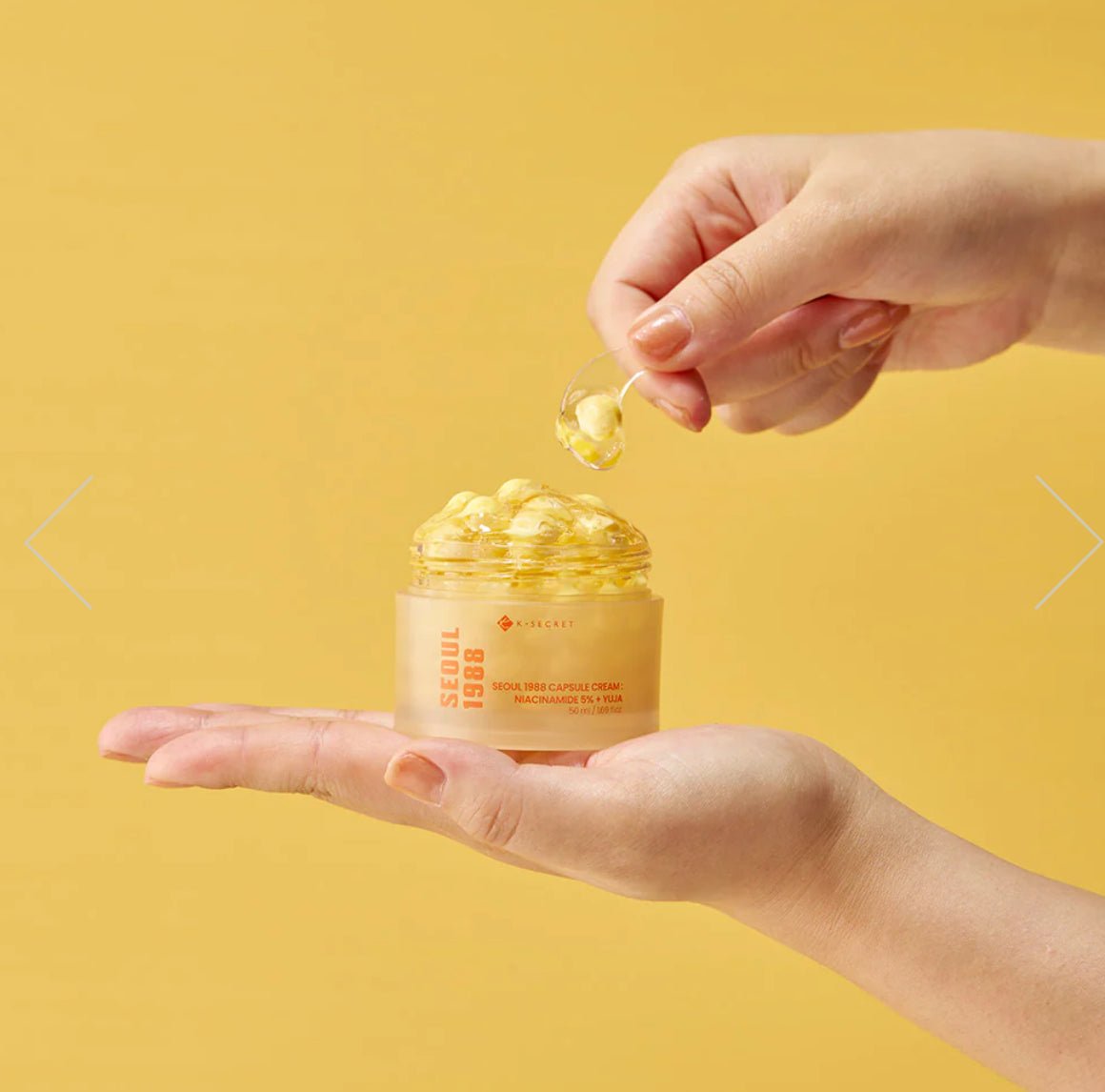 K Secret SEOUL 1988 Capsule Cream with Niacinamide 5% & Yuja Brightening Serum - Image 2