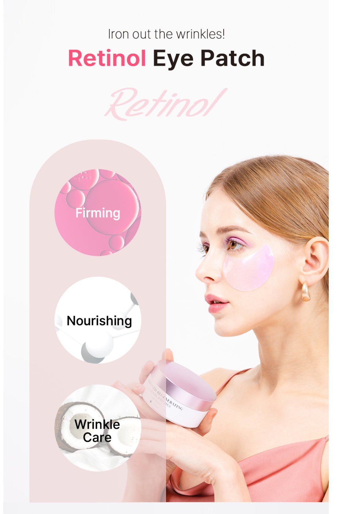 K-Secret Advanced Regenerating Hydrogel Eye Gel Patches with Retinol -60 each. - Image 5