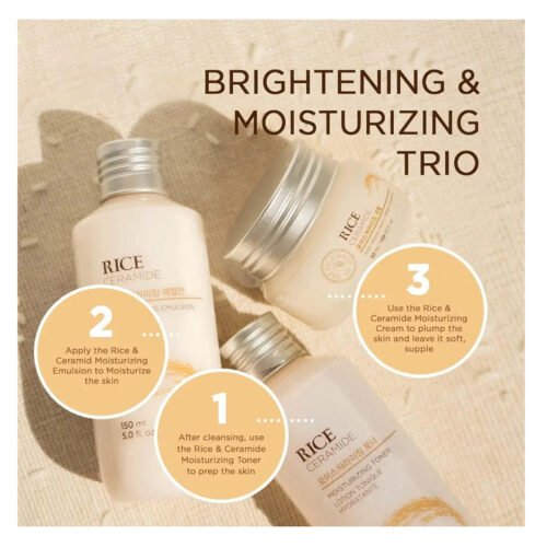 Alternative view of The Face Shop Rice & Ceramide Brightening & Moisturising Trio