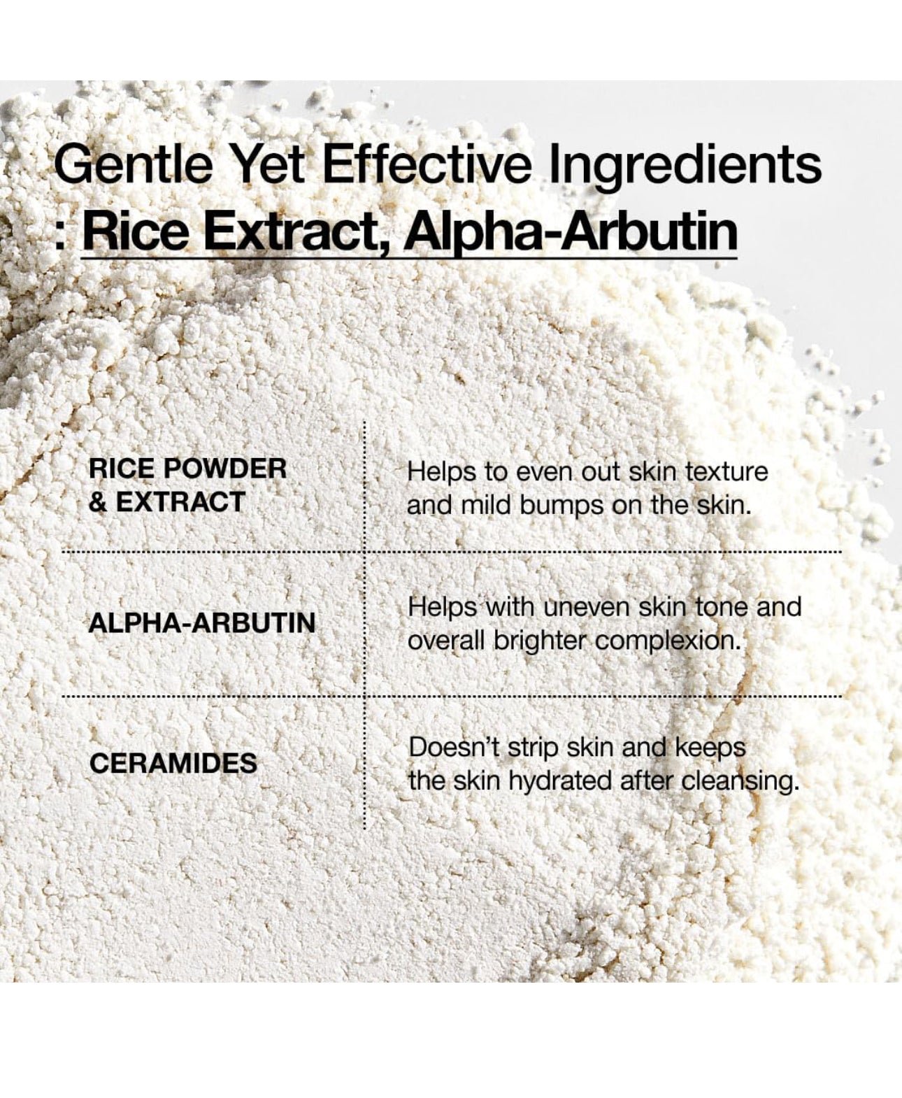 ANUA RICE ENZYME BRIGHTENING CLEANSING POWDER, Rice Mask, Ceramide, 40g/1.41fl.oz. - Image 6