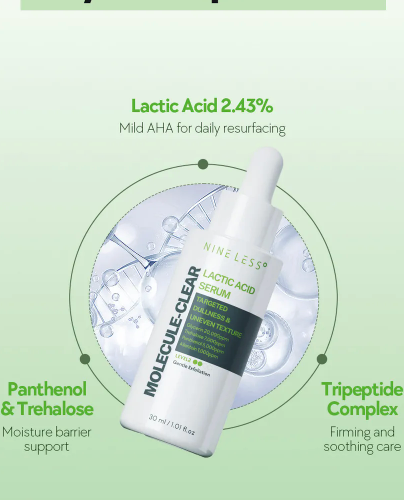 Alternative view of NINELESS - Molecule-Clear Lactic Acid Serum